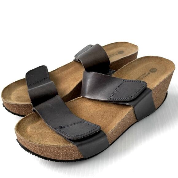 Eric Michael lilly Women's Sandal cork wedge platform women’s size 41 / 10.5-11 - Picture 1 of 10